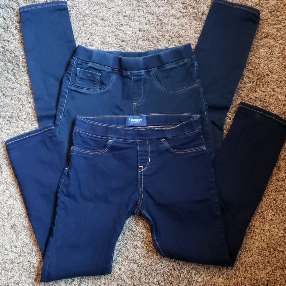 Girl's pull on jeggings
